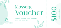 Body Massage Gift Certificate example 1