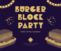 Burger Block Party Facebook Post