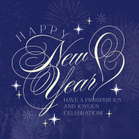 Elegant New Year Greeting Instagram Post