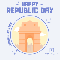 Happy Republic Day Linkedin Post Design