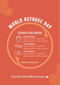 World Refugee Day Donations Poster