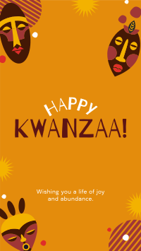 Kwanzaa Mask Facebook Story