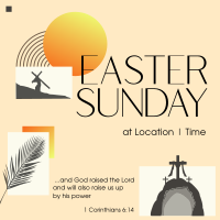 Modern Easter Holy Week Instagram Post Design