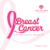 Fight Breast Cancer Instagram Post Design