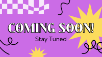 Coming Soon Curly Lines Facebook Event Cover