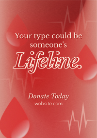 Donate Blood Campaign Flyer