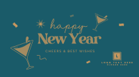 Cheers to the New Year Facebook Event Cover