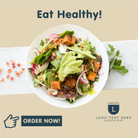 Eat Healthy Salad Instagram Post Design