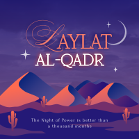 Laylat al-Qadr Desert Instagram Post