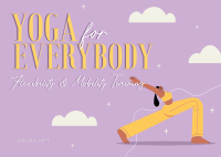 Wellness Yoga Training Postcard