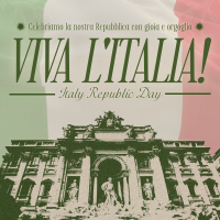 Vintage Italian Republic Day Instagram Post