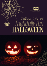 Halloween Greeting Minimal Flyer