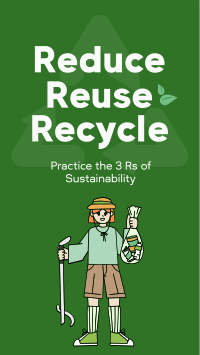 Triple Rs of Sustainability Instagram Reel Image Preview