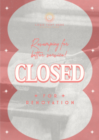 Minimalist Closed Remodeling Poster