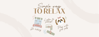 Cute Relaxation Tips Facebook Cover