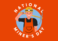 Miners Day Event Postcard