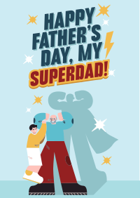 Superhero Father's Day Flyer