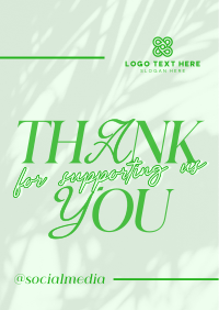 Minimalistic Thank You Poster