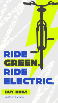 Green Ride E-bike Instagram Reel Image Preview