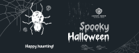 Halloween Spider Greeting Facebook Cover Image Preview