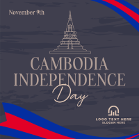 Rise Cambodian Flag Instagram Post