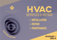 HVAC Services and Repair Postcard