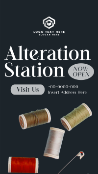 Now Open Alteration Shop Instagram Reel Design