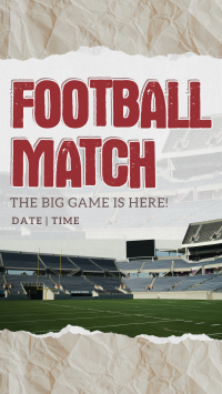 American Football Match Facebook Story Design