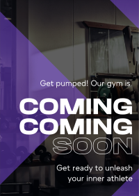 Fitness Gym Opening Soon Poster