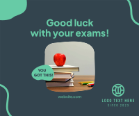 Good Luck With Your Exam Facebook Post