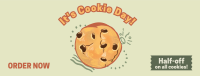 Cookie Day Illustration Facebook Cover Design