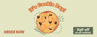 Cookie Day Illustration Facebook Cover Image Preview