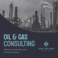 Oil and Gas Business Instagram Post Design
