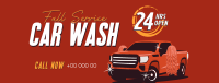 Car Wash Cleaning Service  Facebook Cover Design