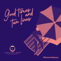 Summer Tan Lines Instagram Post