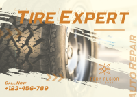 Tire Expert Postcard