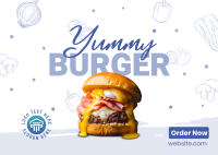 The Burger-Taker Postcard