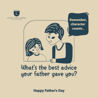 Best Dad Advice Instagram Post Design