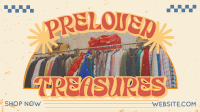 Preloved Retro Secondhand Facebook Event Cover Design