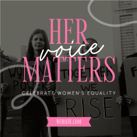 Women Equality Day Instagram Post Design