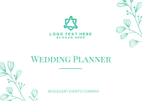 Wedding Planner Postcard Design