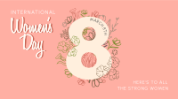 Women's Day Flowers Facebook Event Cover