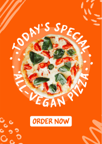 Vegan Pizza Poster