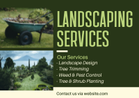 Landscaping Postcard example 1