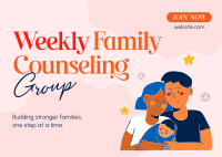 Weekly Family Counseling Postcard