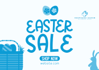 Easter Basket Sale Postcard Image Preview