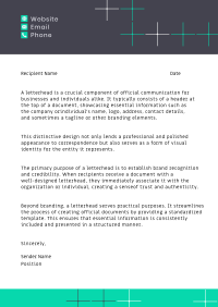 Modern Corporate Business Letterhead