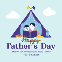 Father & Son Tent Instagram Post