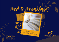 Homey Bed and Breakfast Postcard