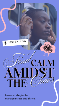 Find Calm Podcast Instagram Story